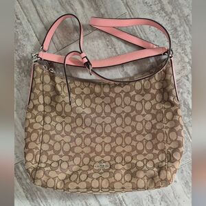 Coach Signature Brown and Pink Women's Bag
